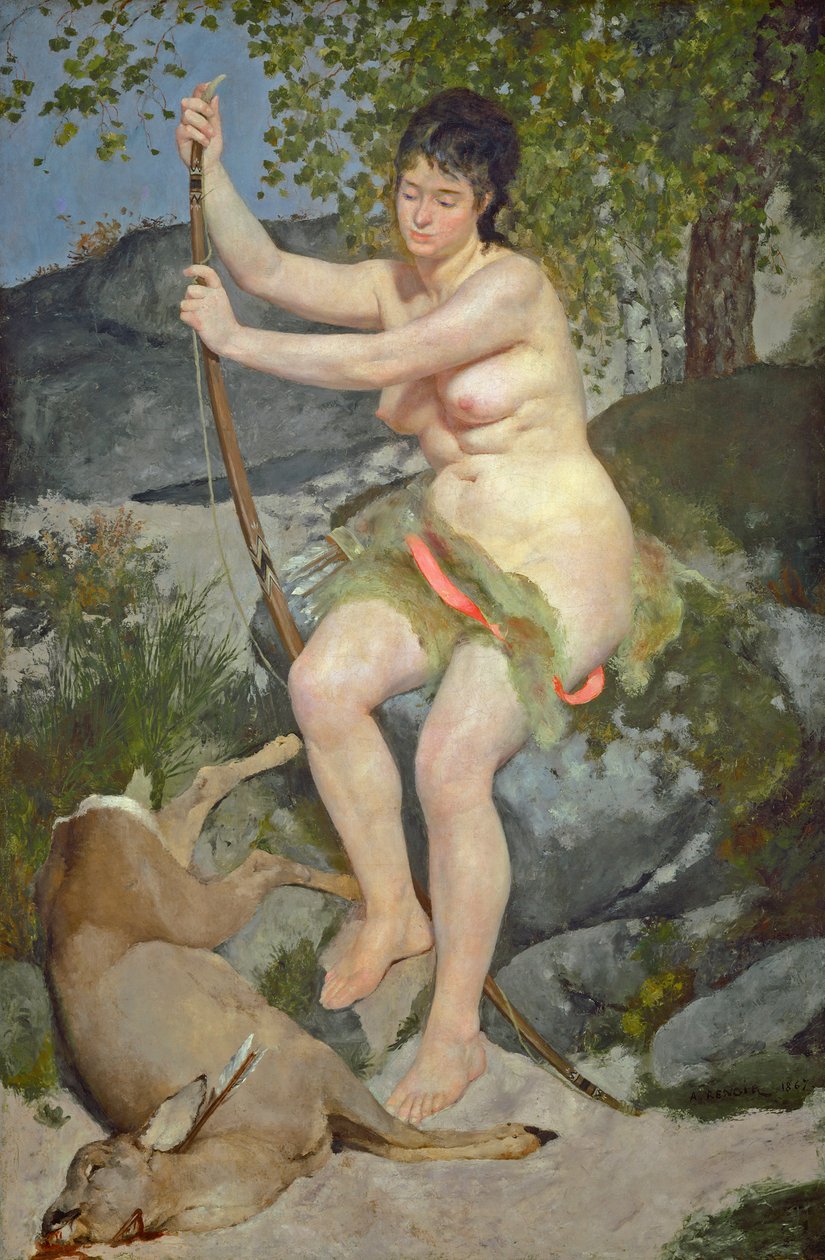 Diana, 1867 av Pierre Auguste Renoir