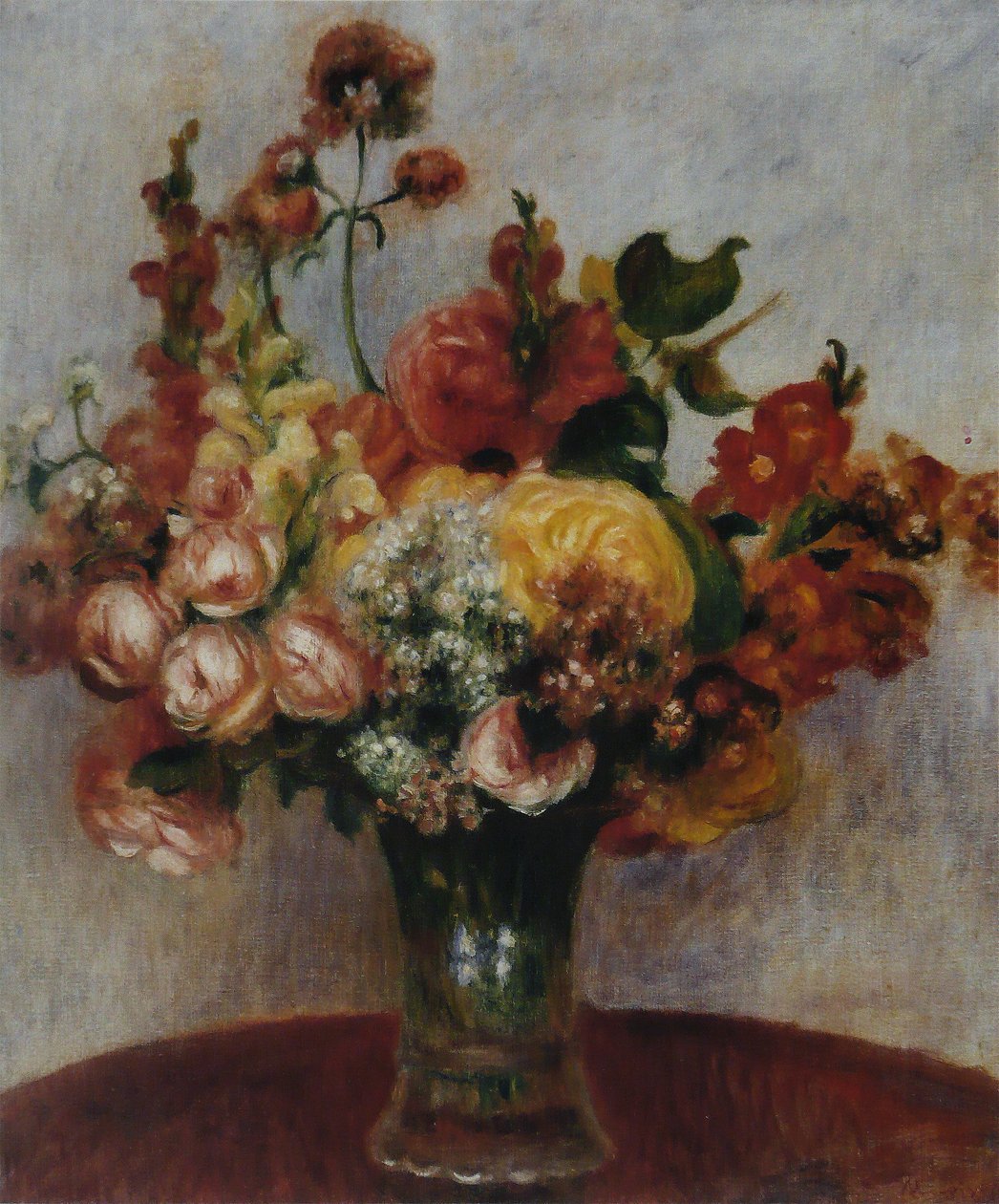 Blomster i en vase (Musée de lOrangerie) av Pierre Auguste Renoir