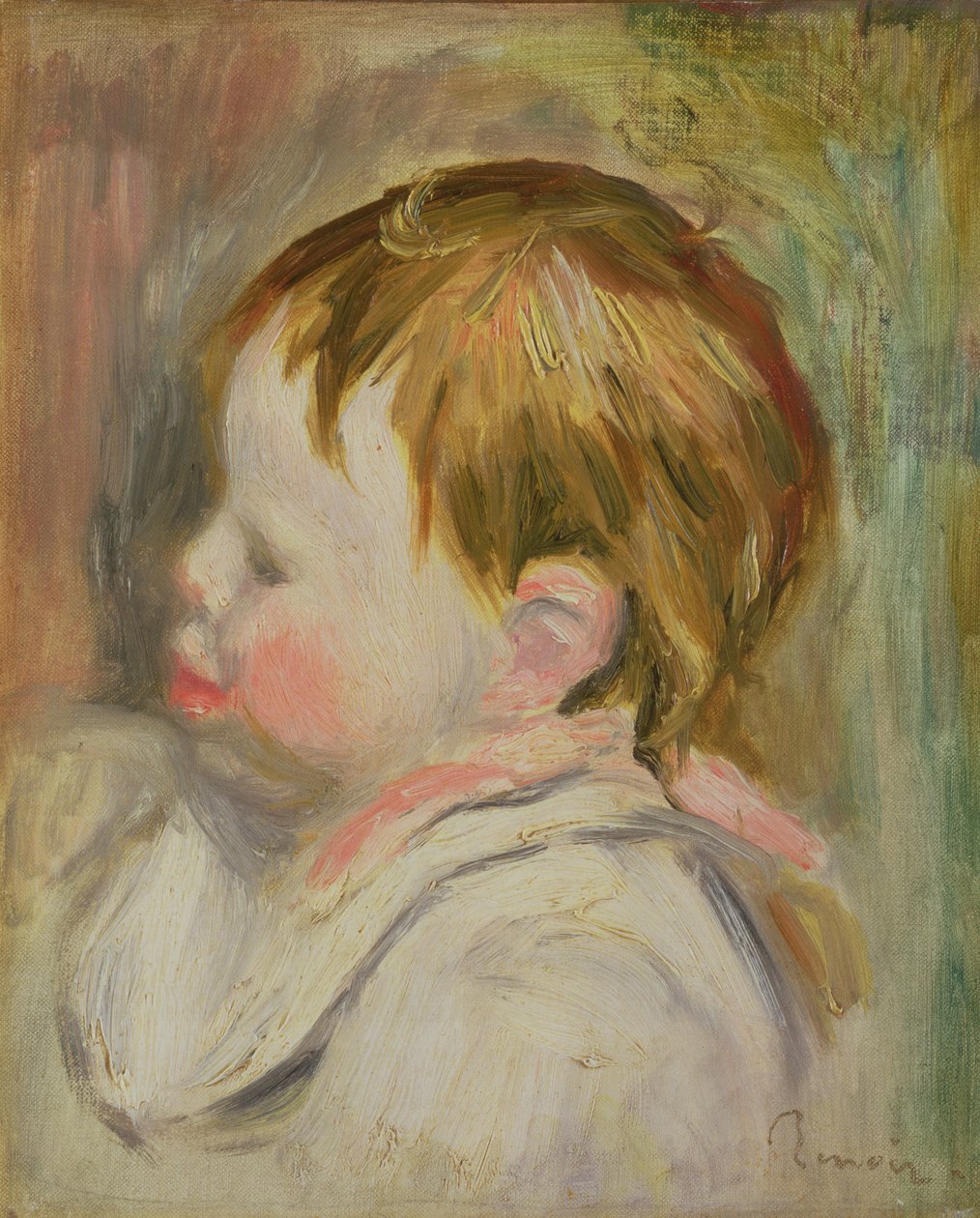 Head of a Baby av Pierre Auguste Renoir