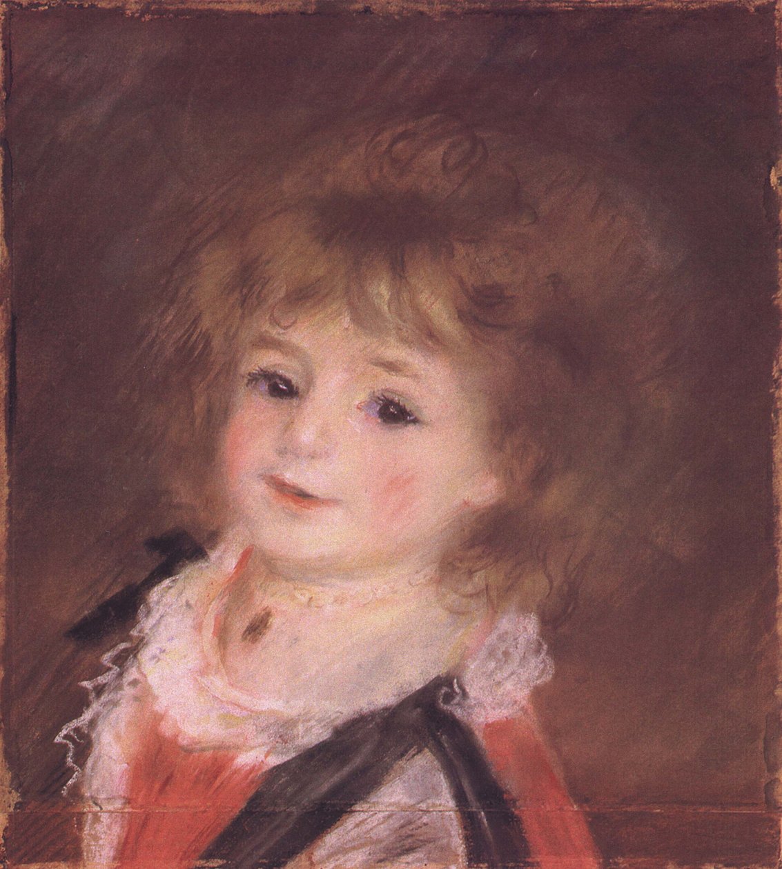 Hodet til et barn av Pierre Auguste Renoir