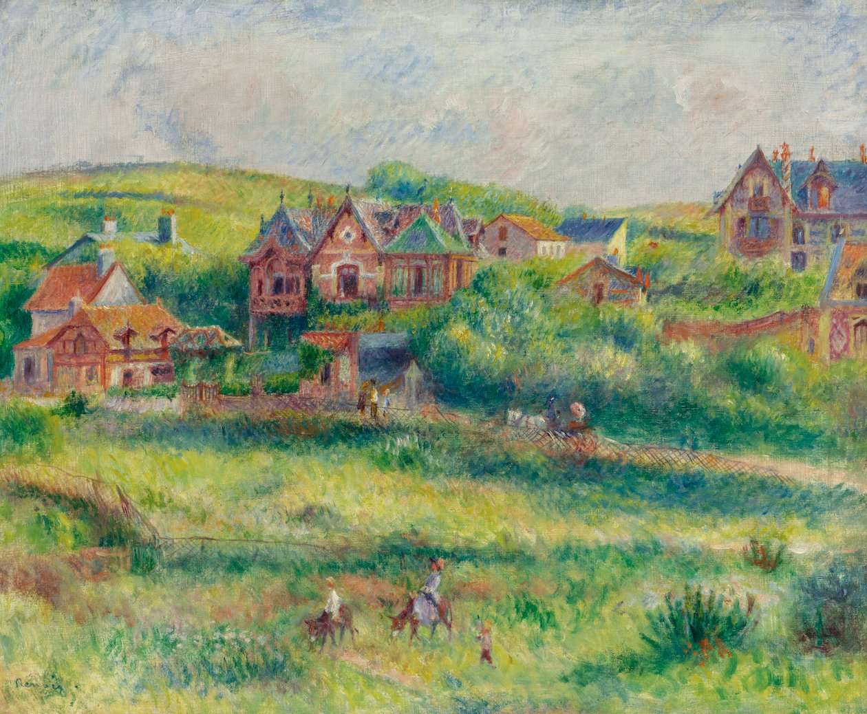 CHÂLET DE BLANCHE PIERSON I POURVILLE av Pierre Auguste Renoir