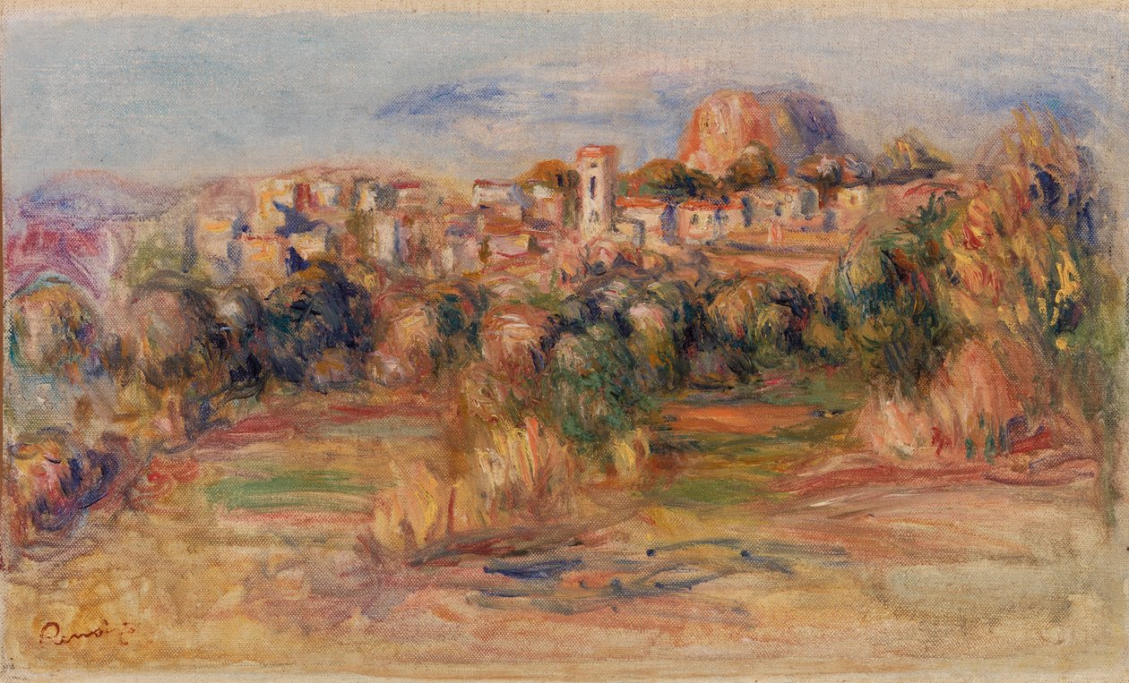 Landskap, La Gaude av Pierre Auguste Renoir