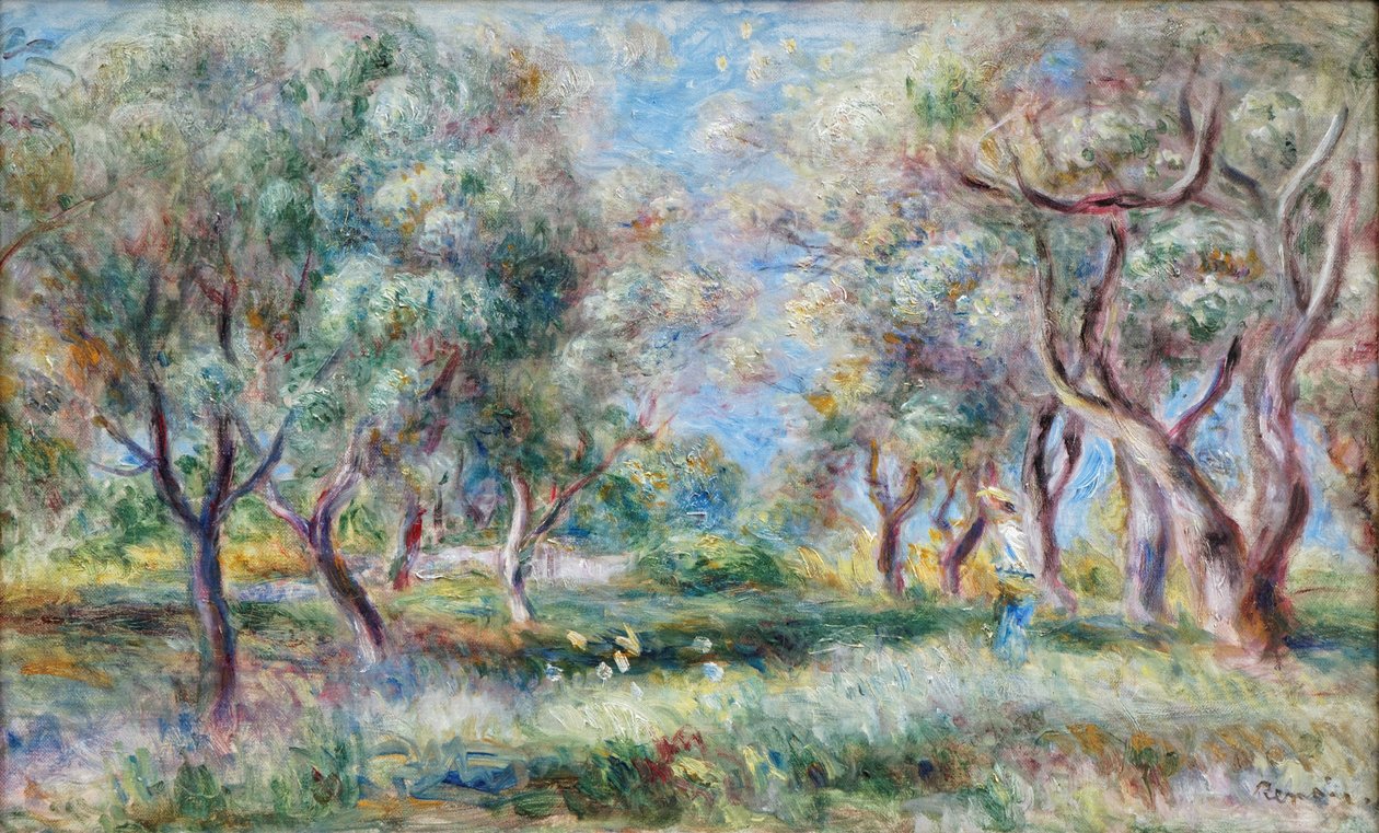 Oliventrærne i Cagnes av Pierre Auguste Renoir
