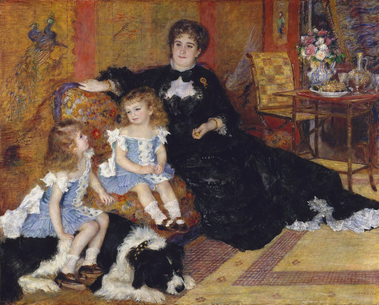 Madame Georges Charpentier og hennes barn, 1878 av Pierre Auguste Renoir