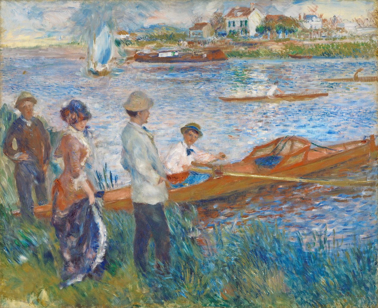 Åremenn i Chatou, 1879 av Pierre Auguste Renoir