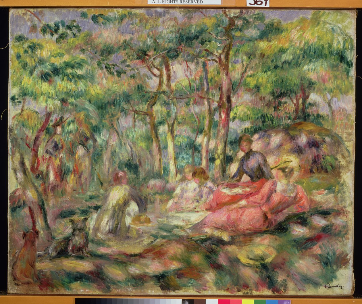 Piknik, ca. 1893 av Pierre Auguste Renoir