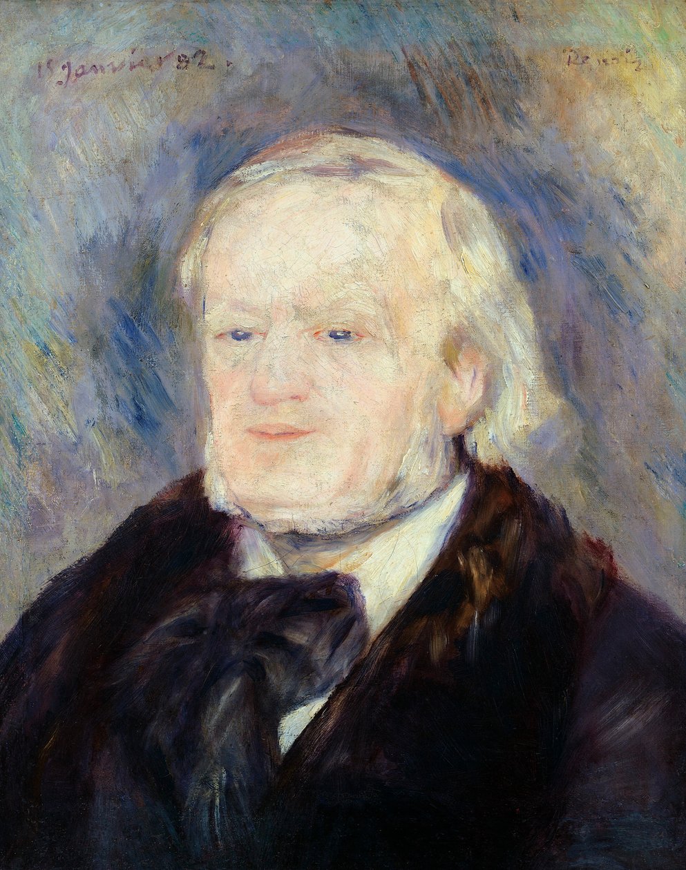 Portrett av Richard Wagner (1813-83) 1882 av Pierre Auguste Renoir