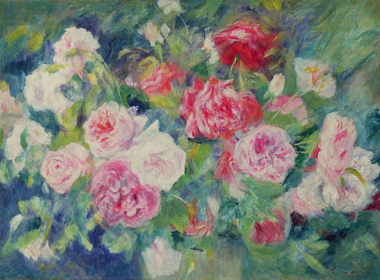 Roser, ca. 1885 av Pierre Auguste Renoir