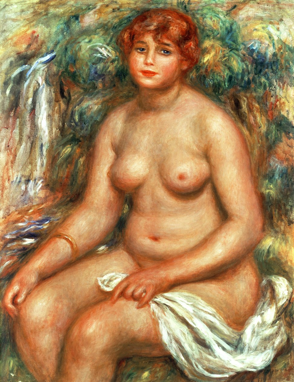 Sittende bader, 1916 av Pierre Auguste Renoir