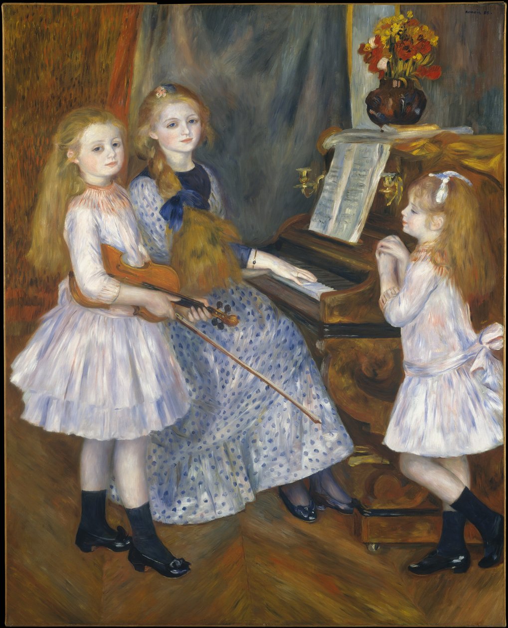 Døtrene til Catulle Mendès av Pierre Auguste Renoir