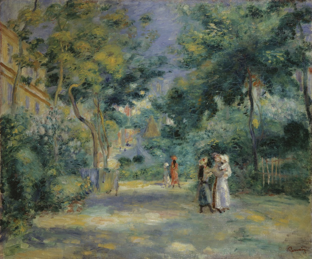 Hagene i Montmartre, 1800-tallet av Pierre Auguste Renoir