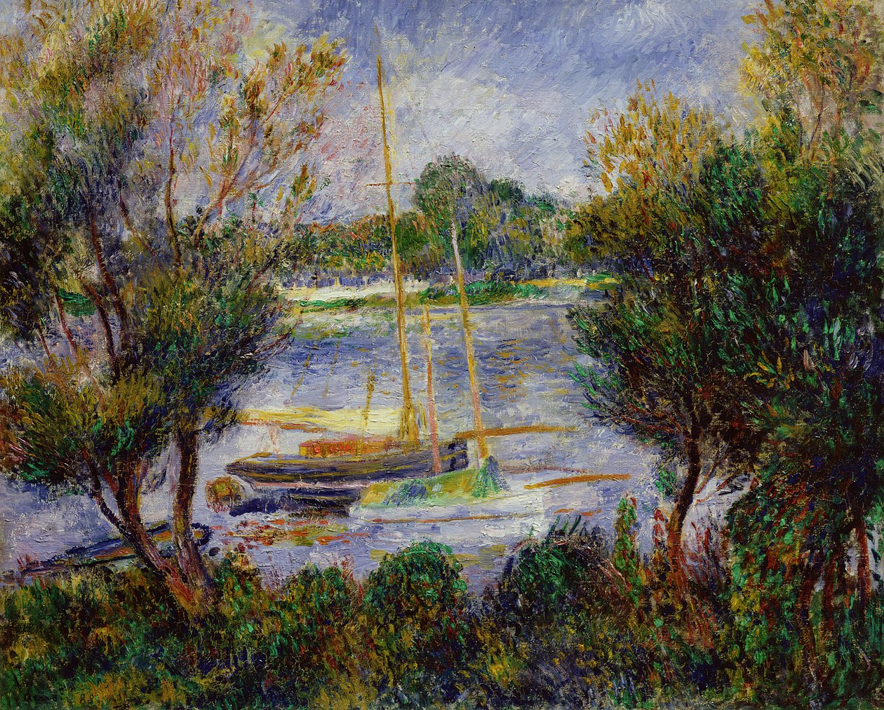 Seinen ved Argenteuil, 1888 av Pierre Auguste Renoir
