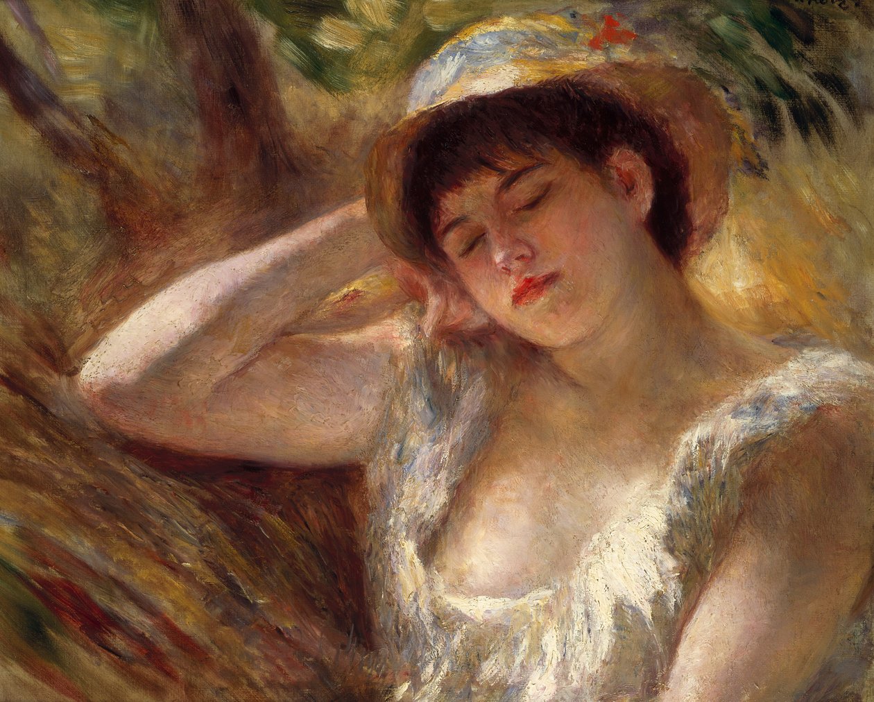The Sleeper, 1880 av Pierre Auguste Renoir