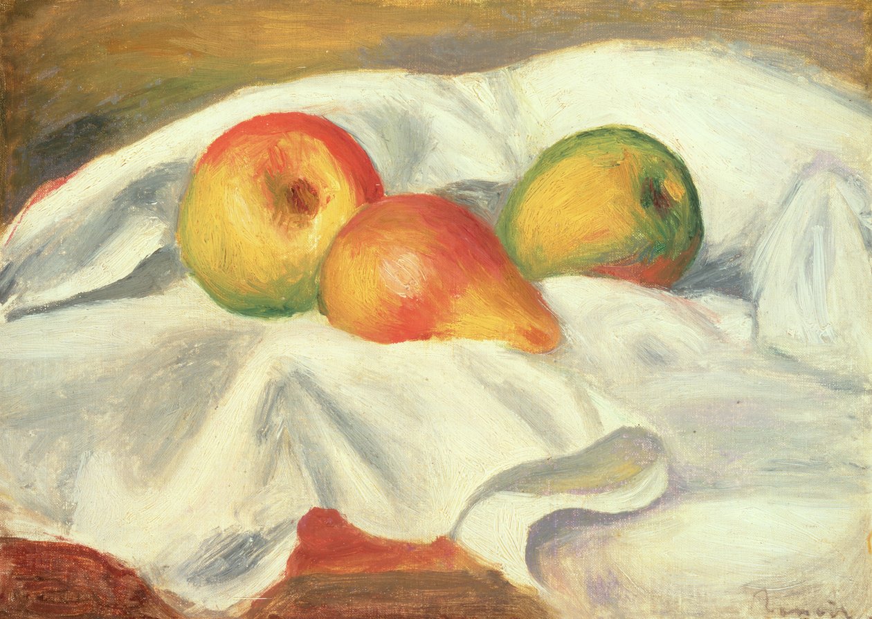 Tre pærer, ca. 1885 av Pierre Auguste Renoir