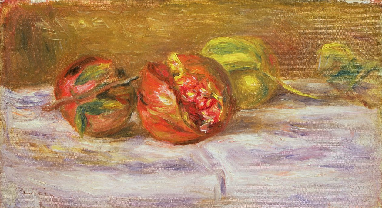 To granatepler, ca. 1910 av Pierre Auguste Renoir