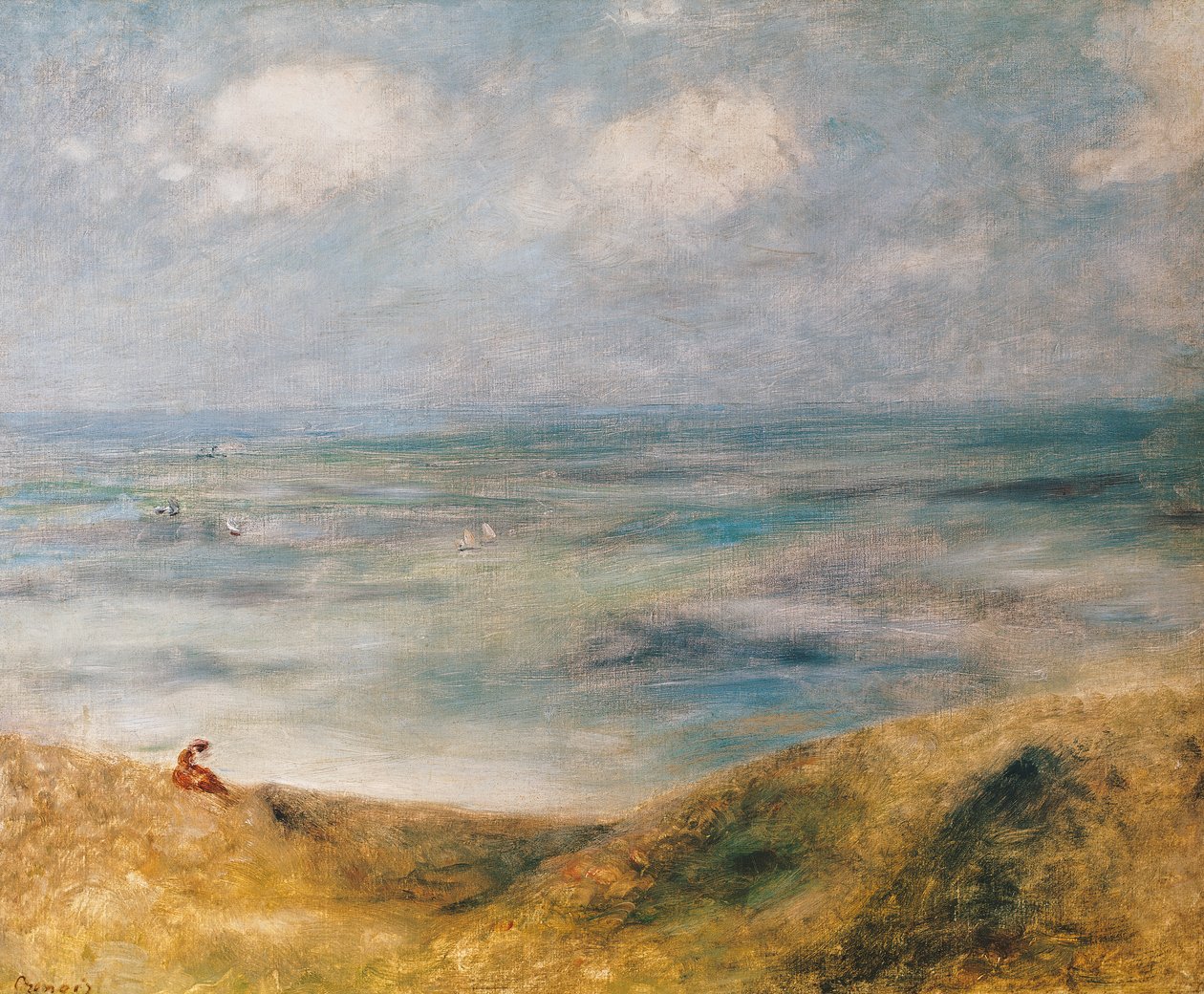 Utsikt over havet, Guernsey av Pierre Auguste Renoir