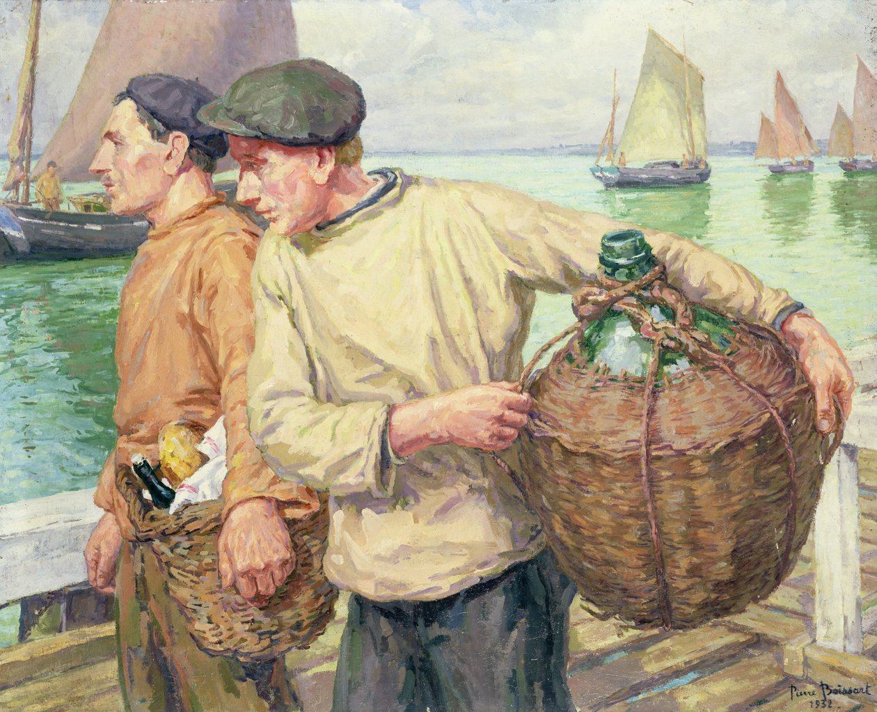 Bretonske fiskere, 1932 av Pierre Boissart
