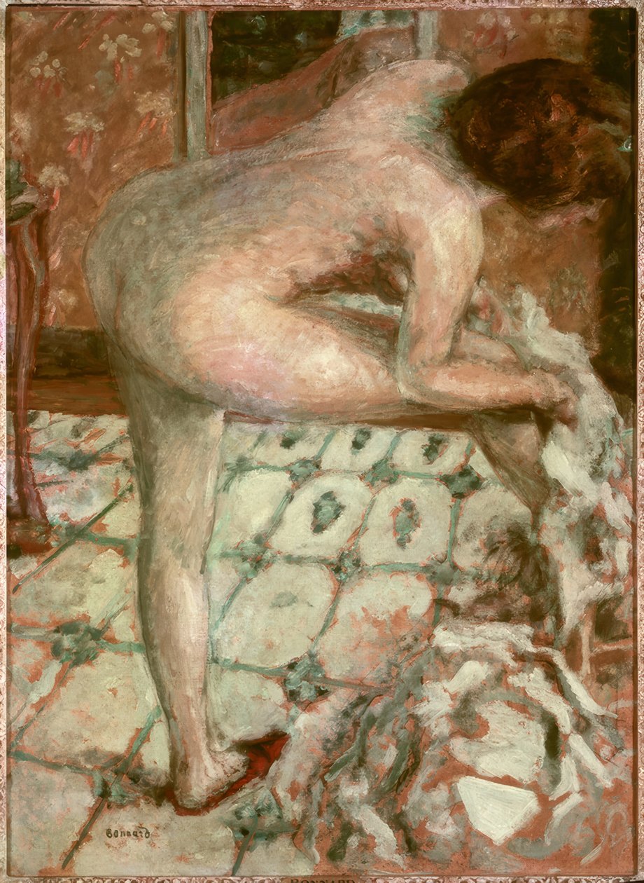 Etter badet eller Det oransje badet av Pierre Bonnard