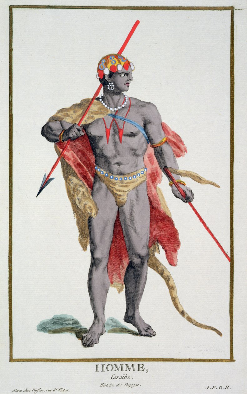 En mann fra Karibien, 1780 av Pierre Duflos