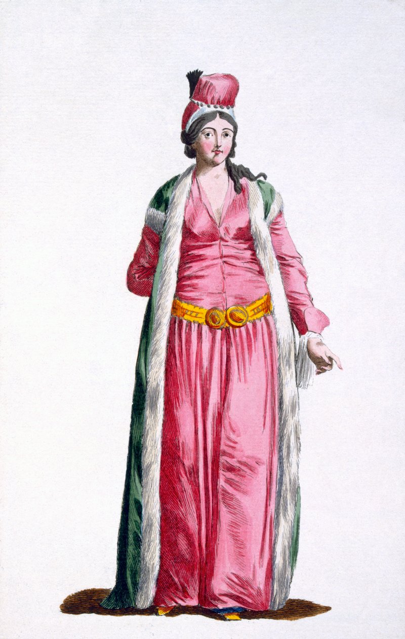 En adelskvinne av Smyrna i Tyrkia, 1780 av Pierre Duflos