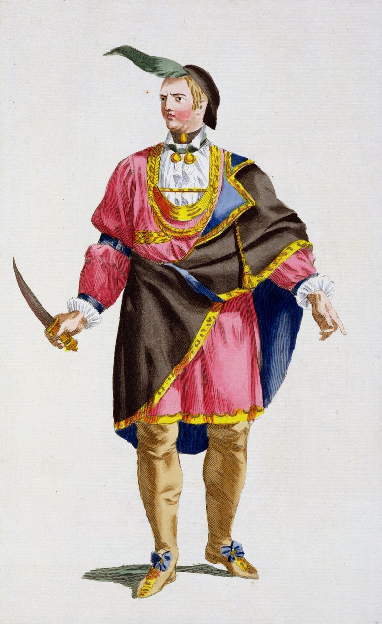 Cunne Shote, sjef for Cherokees, 1780 av Pierre Duflos