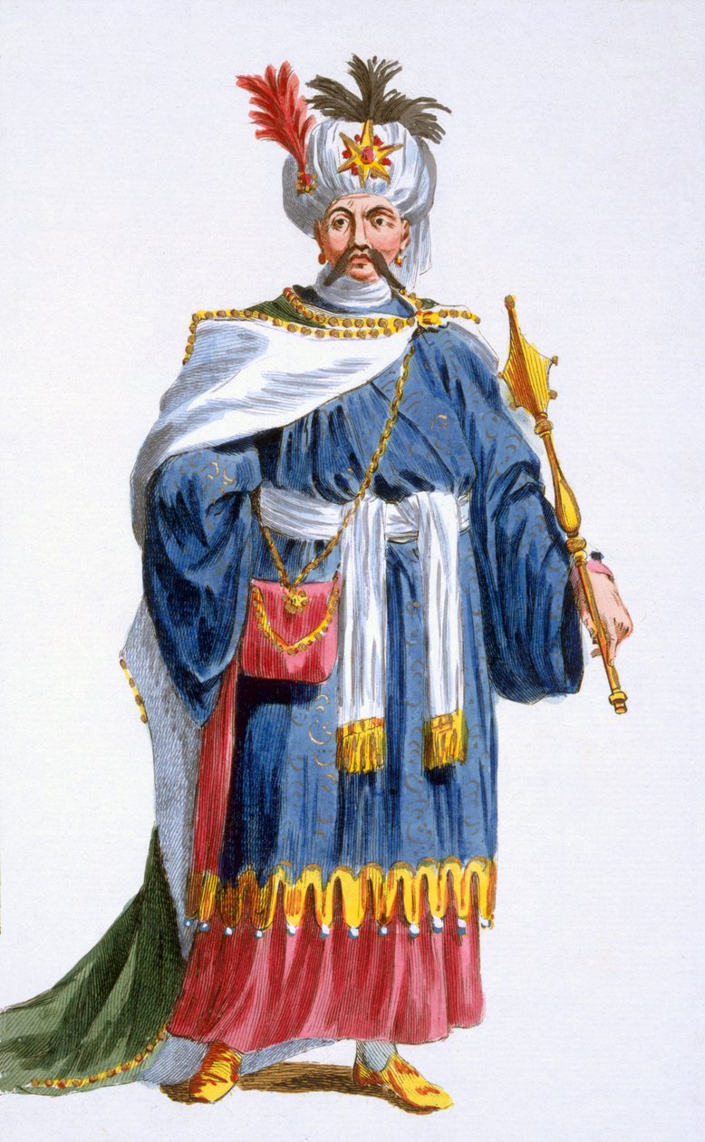Japansk keiser Kaogun, 1780 av Pierre Duflos