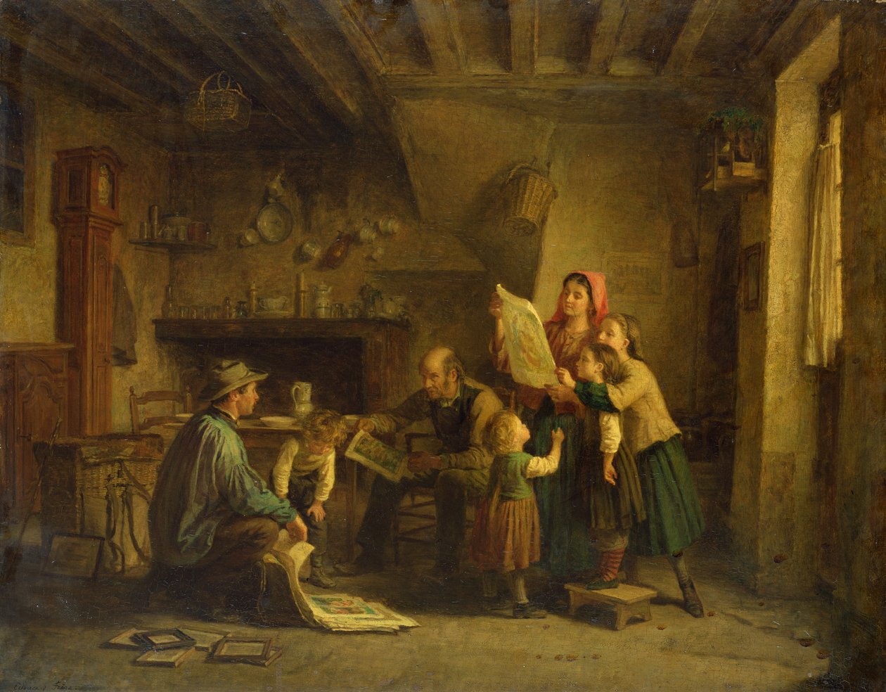 Kunsthandleren av Pierre Edouard Frere