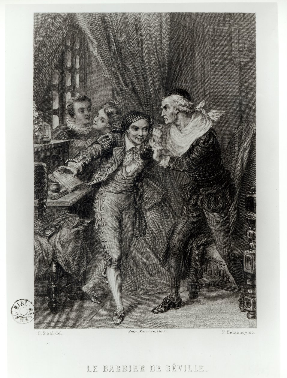 Figaro, illustrasjon fra akt III scene 12 av 
