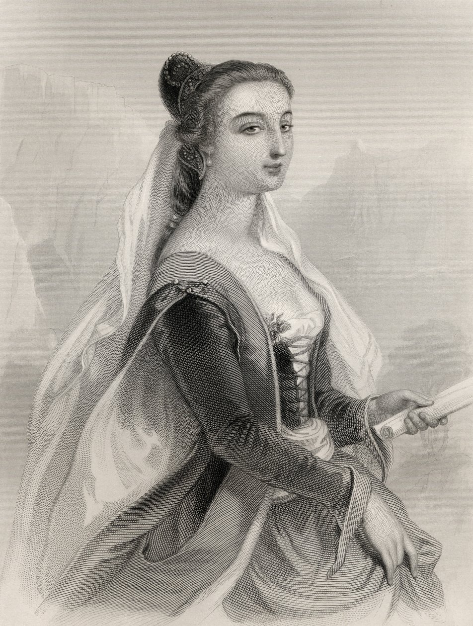 Laura de Noves (1308-48) illustrasjon fra 