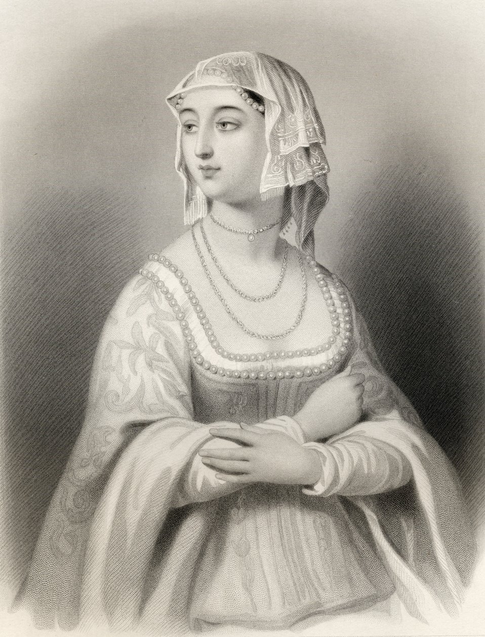 Margret av Anjou (1429-82) illustrasjon fra 