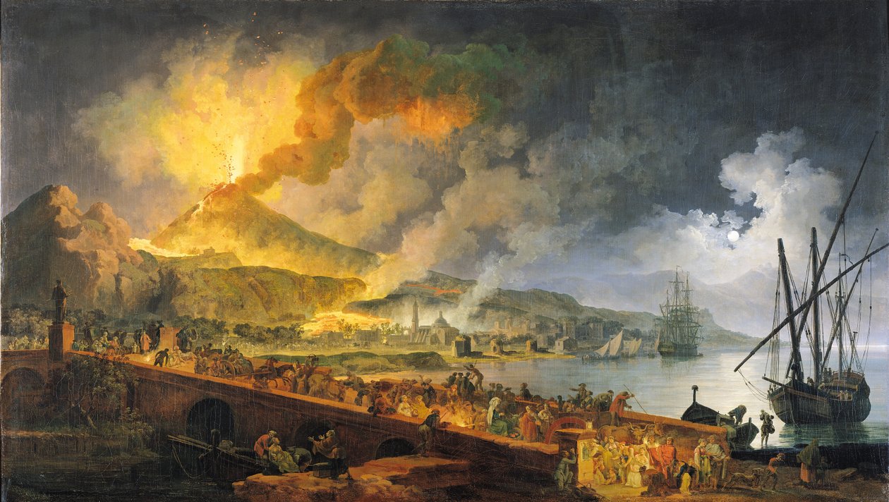 Vesuvs utbrudd i 1771, 1779 (se også 49565) av Pierre Jacques Volaire