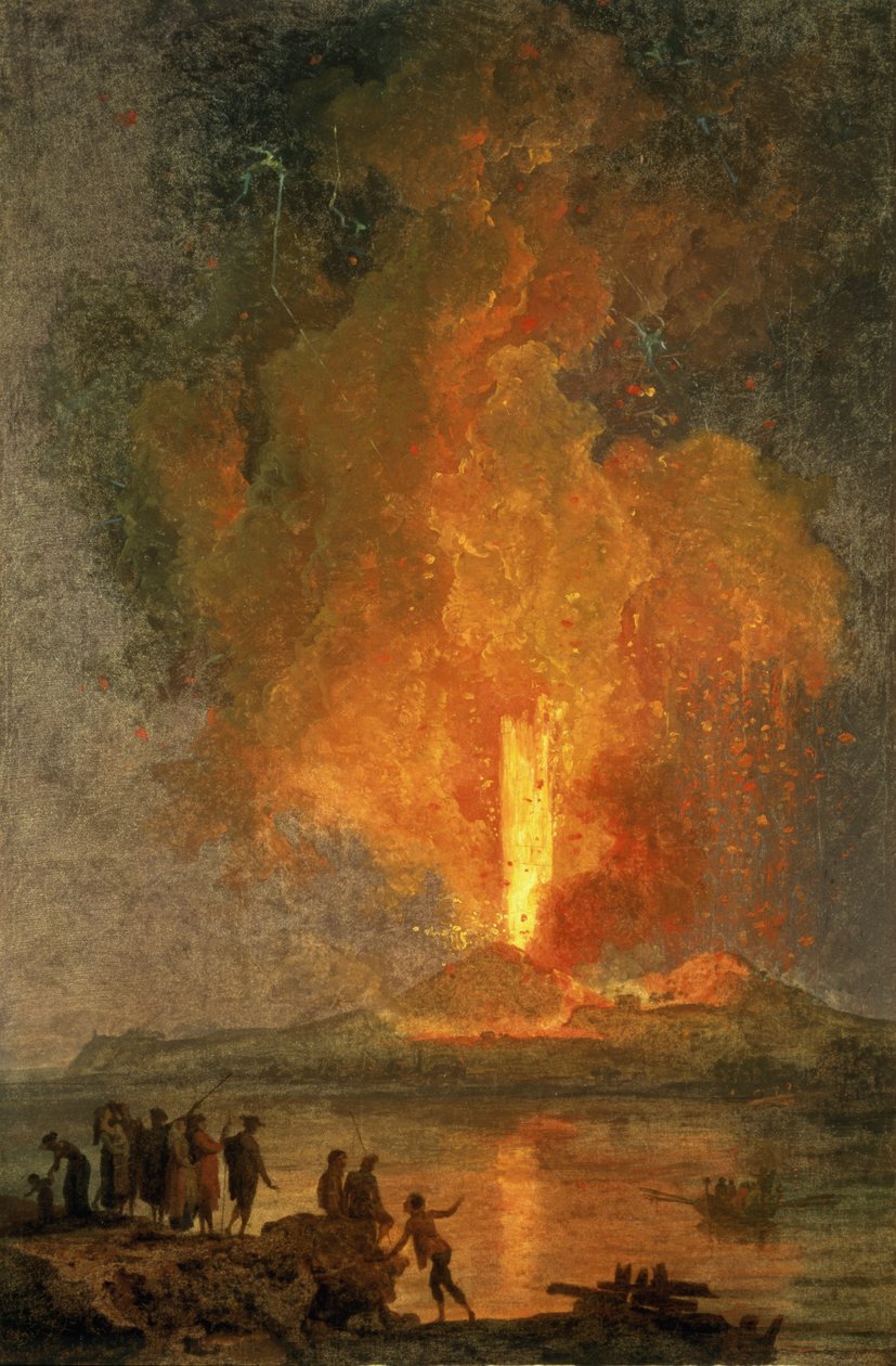 Vesuvs utbrudd av Pierre Jacques Volaire