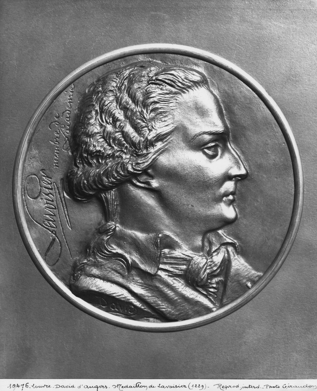 Antoine Laurent Lavoisier (bronse) av Pierre Jean David d