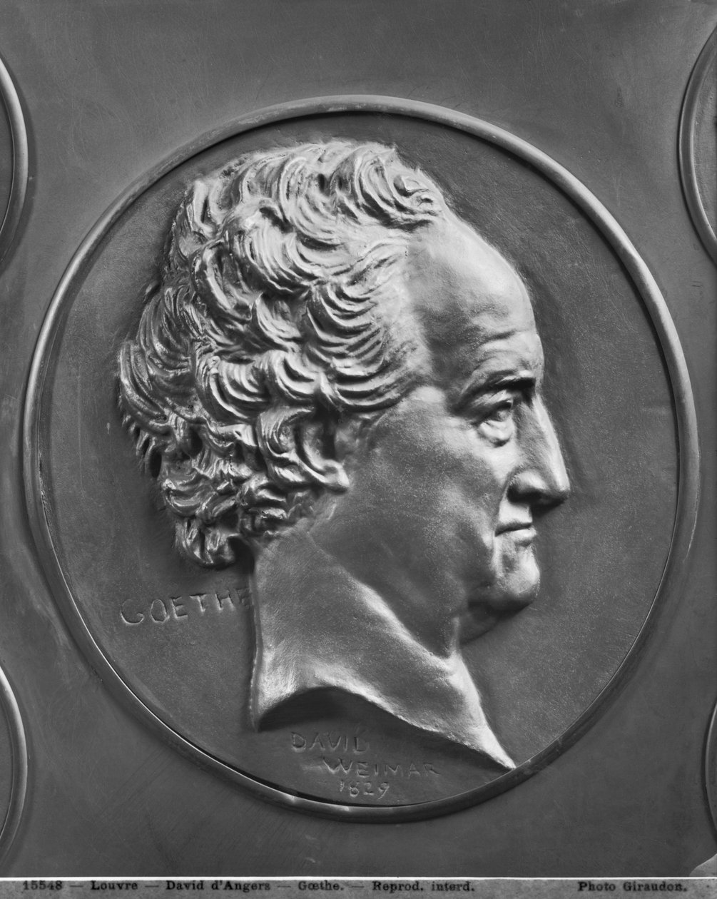 Johann Wolfgang von Goethe, 1829 (bronse) av Pierre Jean David d