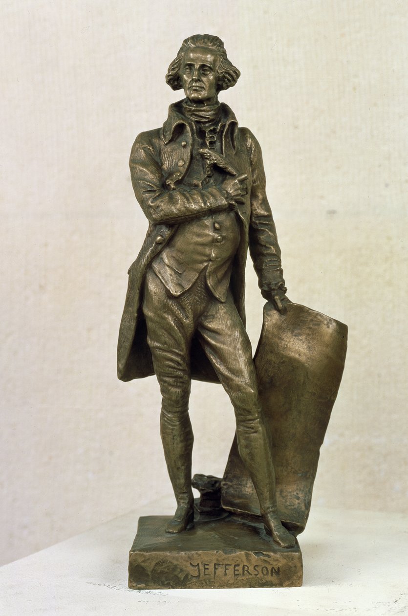 Thomas Jefferson (1743-1826) (bronse) av Pierre Jean David d