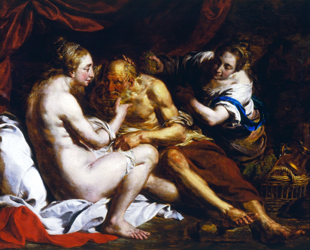 Lot og hans døtre, 1770 av Pierre Joseph Verhaghen