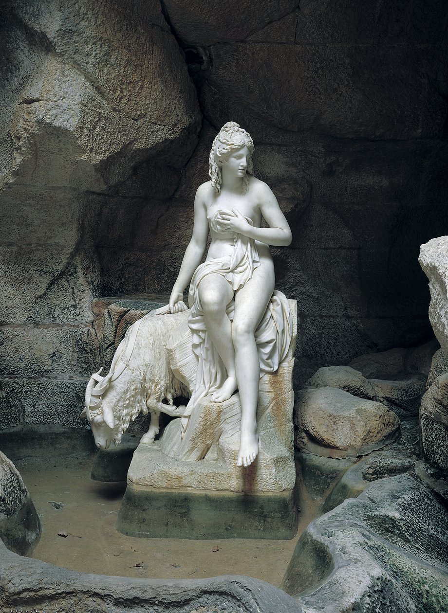 Nymfe med en geit, fra Laiterie de la Reine av Pierre Julien