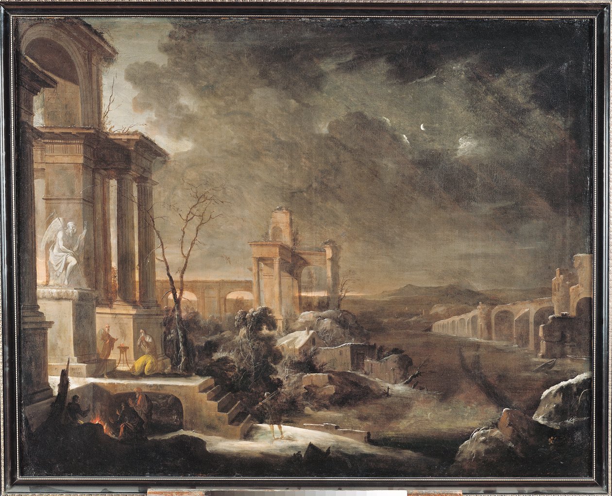 Landskap ved daggry, 1705 av Pierre Patel