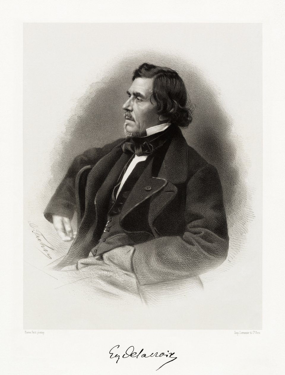 Ferdinand Victor Eugène Delacroix, 1865-66 av Pierre Petit