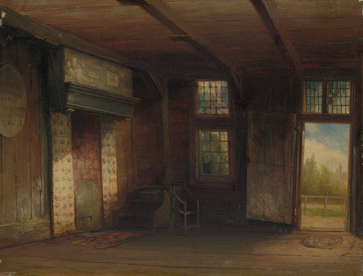 Interiøret i tsar Peter -huset i Zaandam av Pierre Tetar van Elven