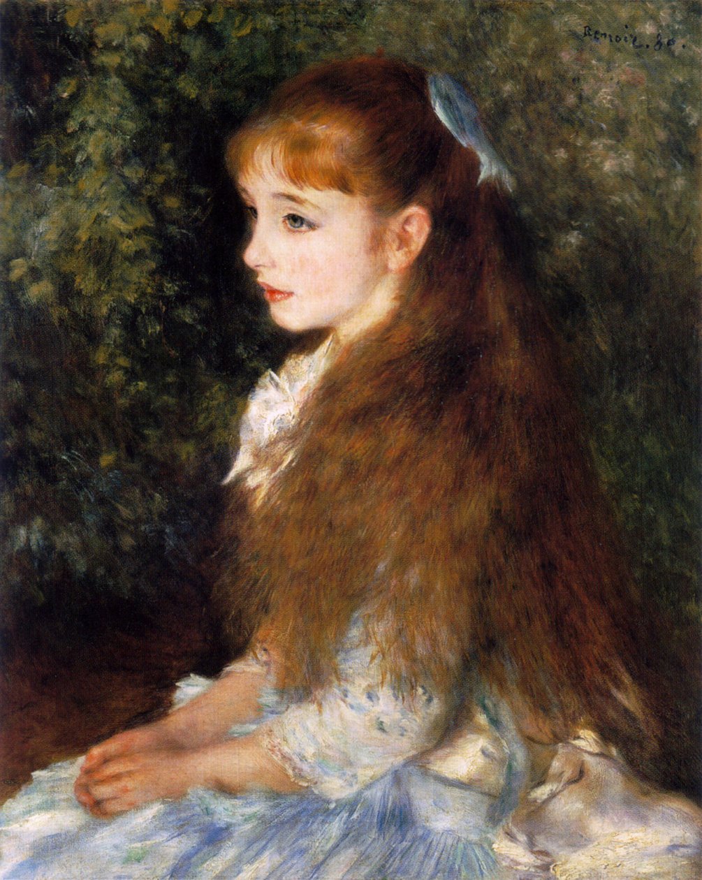 Mlle Irene Cahen dAnversn Engelsk: Mlle Irene Cahen dAnversn av Pierre Auguste Renoir