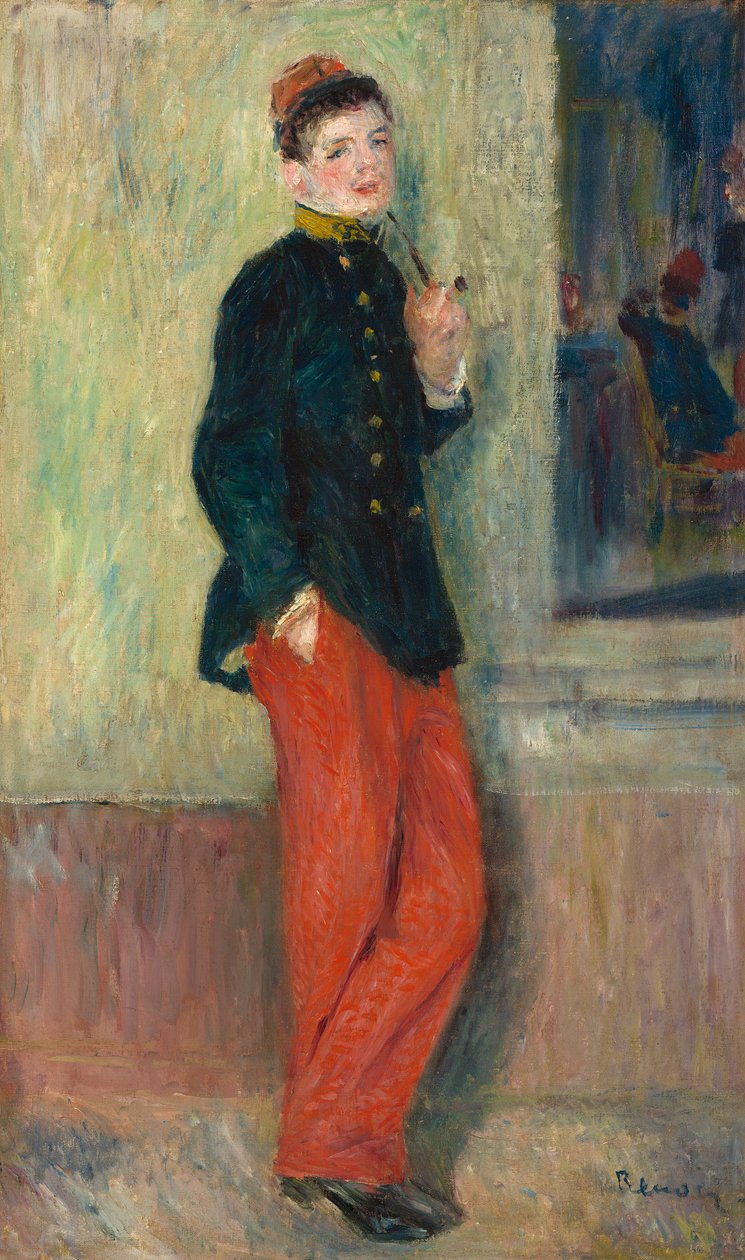 Den unge soldat, ca. 1880 av Pierre Auguste Renoir