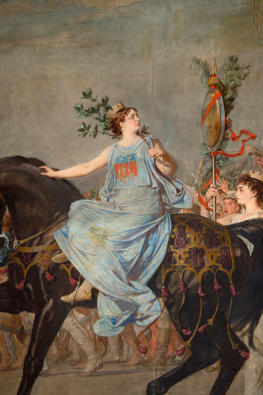 Fresco "" Republikkens triumf"" av Pierre Paul Lêon Glaize