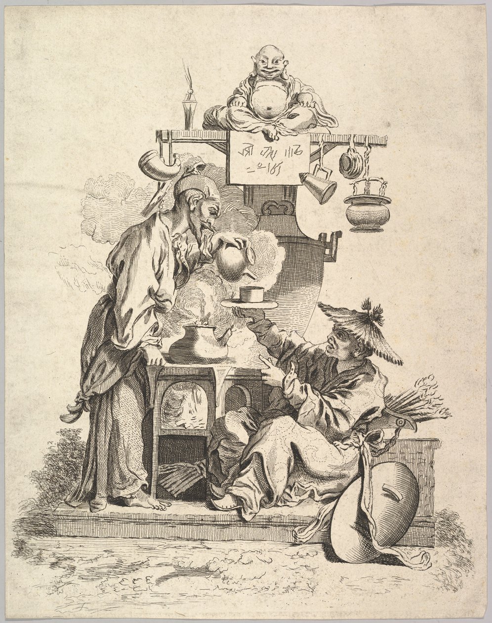 Brann, ca. 1740. av Pierre Alexandre Aveline