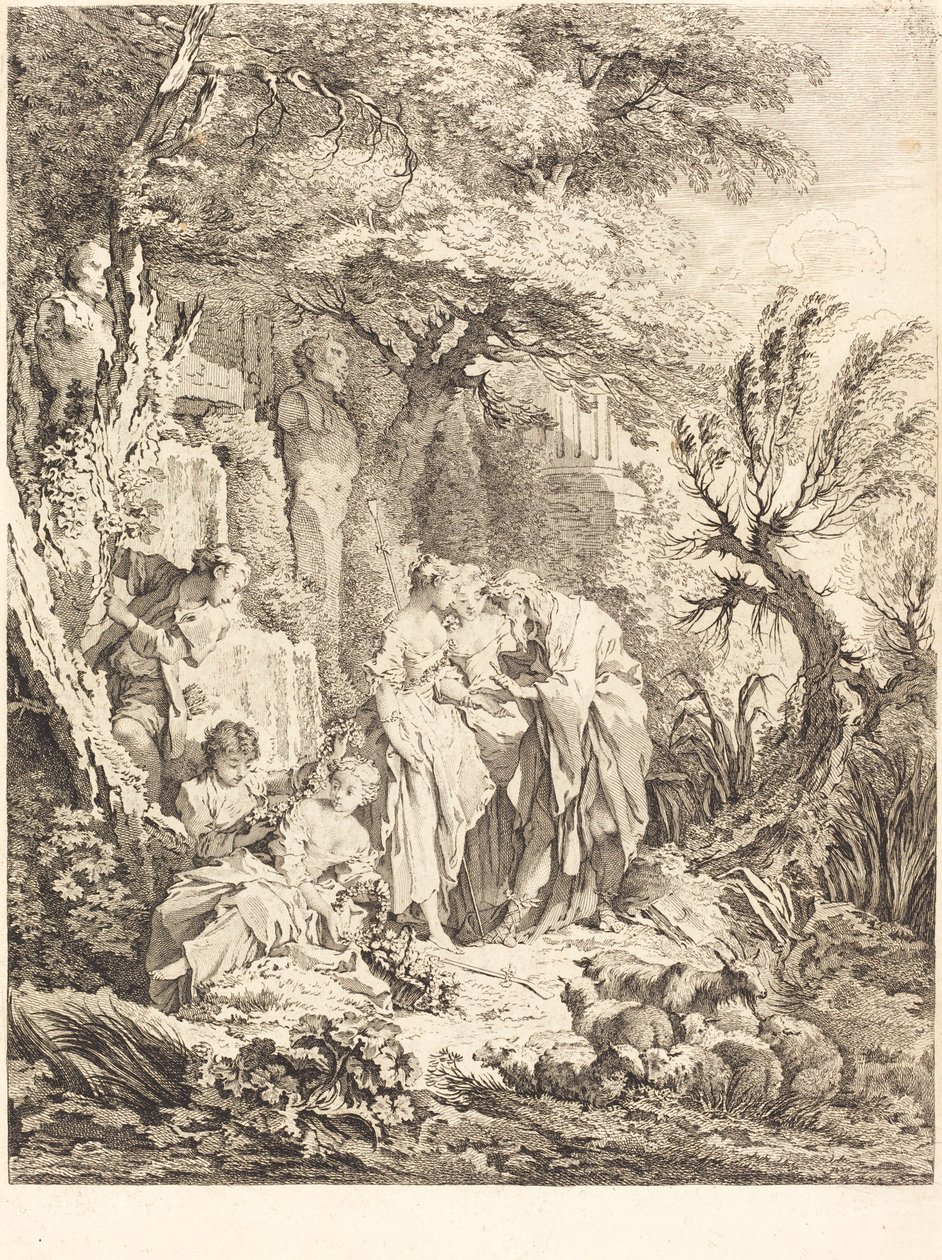 Det gode eventyret av Pierre Alexandre Aveline after François Boucher