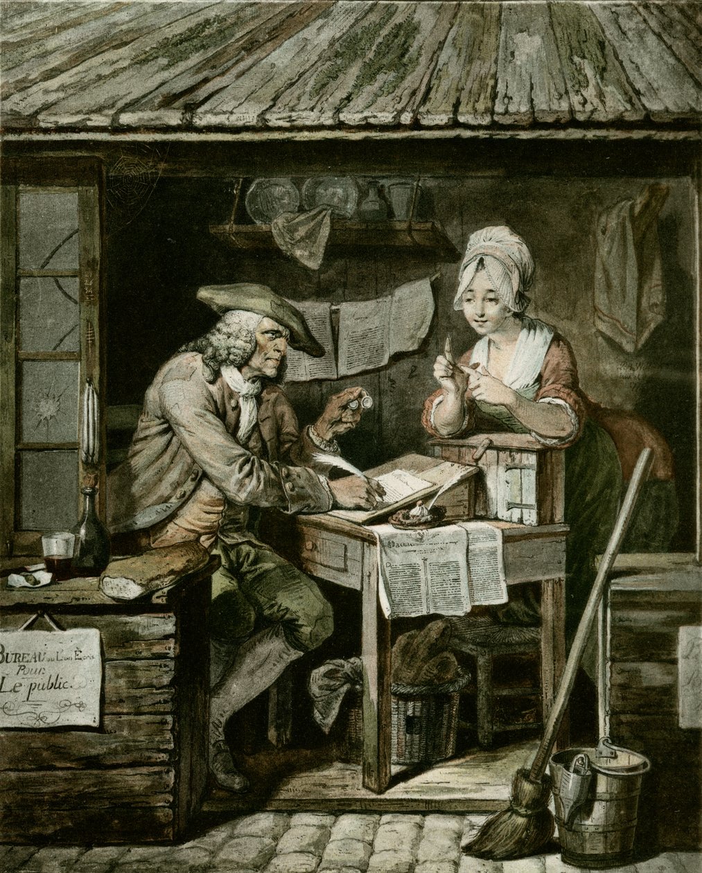 Den offentlige skriveren av Pierre Alexandre Wille