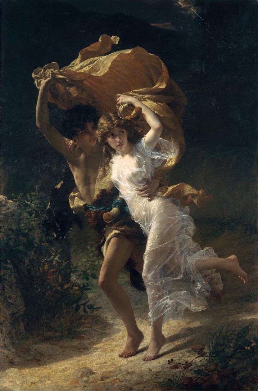 Stormen, 1880. av Pierre Auguste Cot