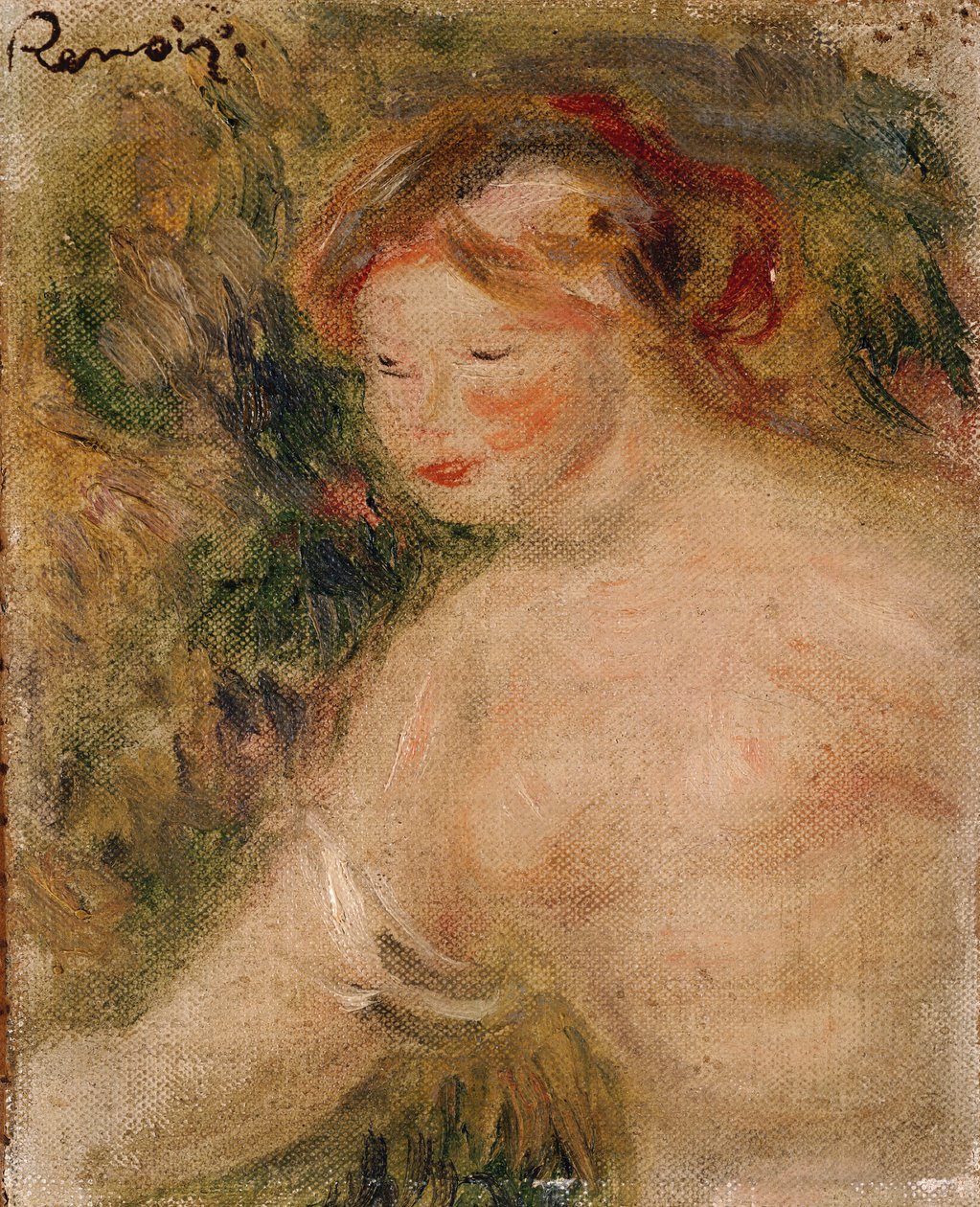 En kvinnelig overkropp, 1910 av Pierre Auguste Renoir