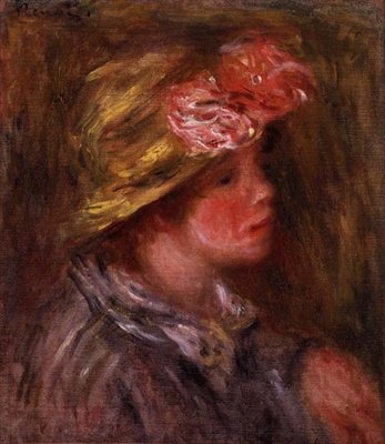 Andree, ca. 1917 (olje på lerret) av Pierre Auguste Renoir