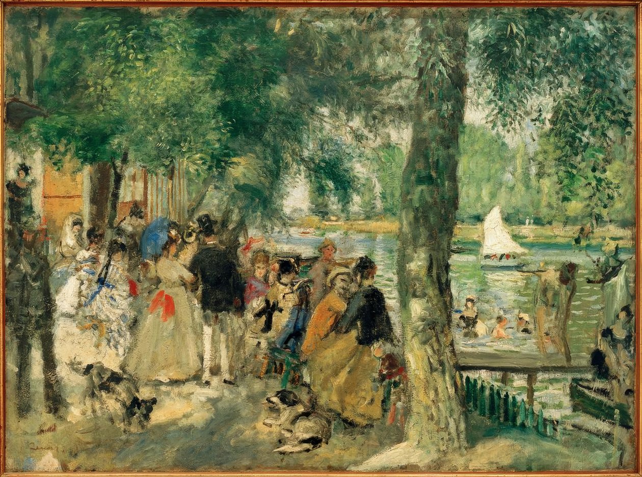 Svømming i Seinen / La Grenouillère av Pierre Auguste Renoir